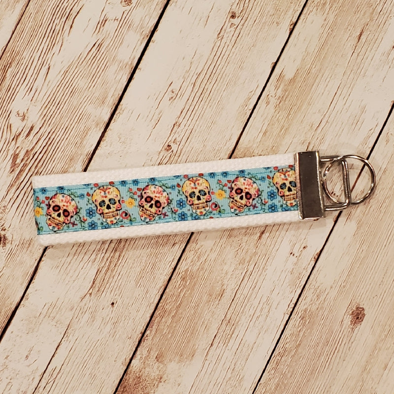 Big Sugar Skulls with Turquoise Background