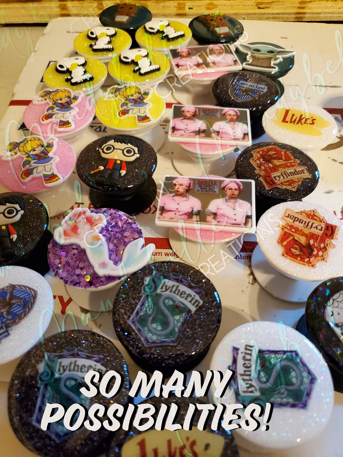 Black Round Phone Thingys