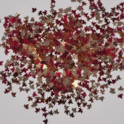 I Am An Autumn | Metallic Leaves Glitter
