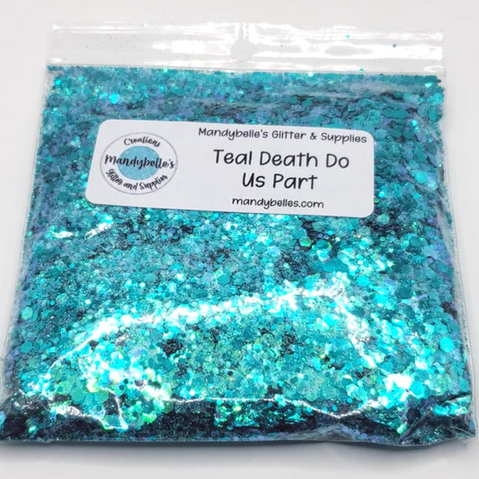 Teal Death Do Us Part - Mandybelle's Creations